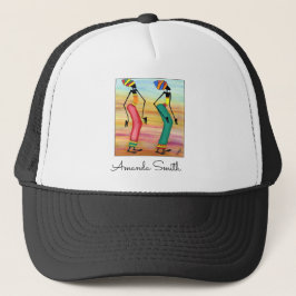 Happy Birthday Abstrakt Inspiration Walk Truckerkappe