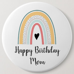 Happy Birthday Abzeichen anpassen - Regenbogen Button