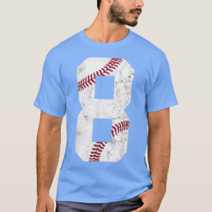 Happy Birthday Acht Jahre Altes Baseball Kinder 8. T-Shirt