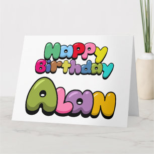 Happy Birthday Alan Karte