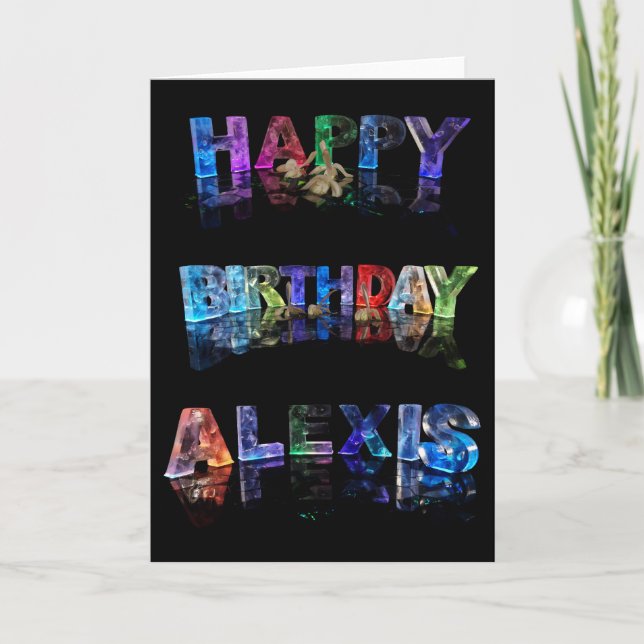 Happy Birthday Alexis Card Karte (Vorderseite)