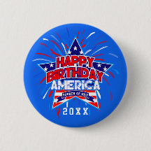 Happy Birthday America 4. Juli Unabhängigkeit BLAU
