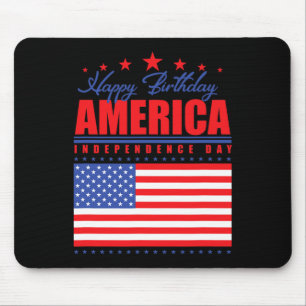 Happy Birthday America Independence Day 4. Juli Mousepad