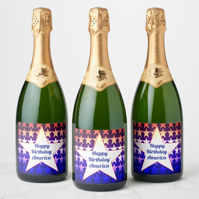Happy Birthday America Personalize (Flaschen)