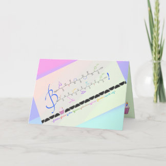 Happy Birthday - Aminosäuren - benutzerdefinierte  Karte