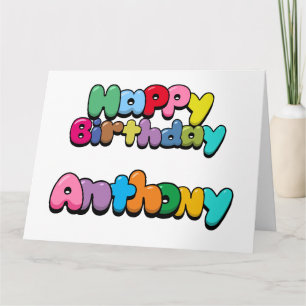 Happy Birthday Anthony Karte