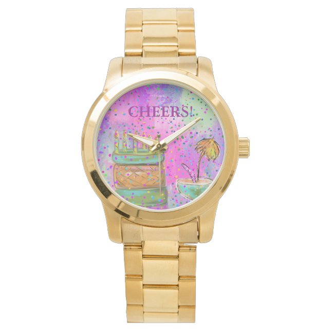 HAPPY BIRTHDAY ARMBANDUHR (Vorderseite)