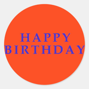 Happy Birthday Aufkleber