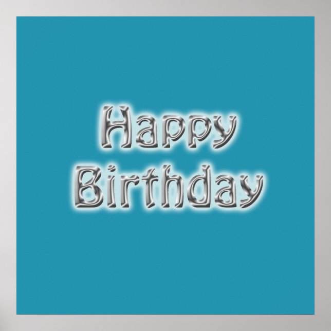 Happy Birthday Autograph Poster (Vorne)