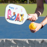 Happy Birthday Baby Bears Party Pickleball Paddle<br><div class="desc">Happy Birthday - Baby Bears Party Celebration Fun Drawing Cute Bear - Choose / Add Your Unique Text / Year / Color - Make Your Special Gift - Resize and move or remove and add elements / image with customization tool ! - Drawing and Design by MIGNED. You can also...</div>