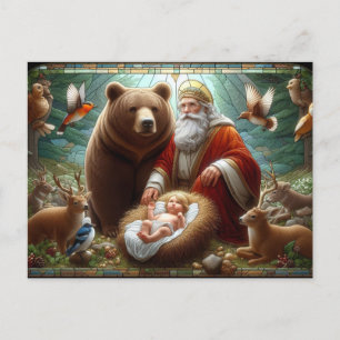 Happy Birthday Baby Jesus Postkarte
