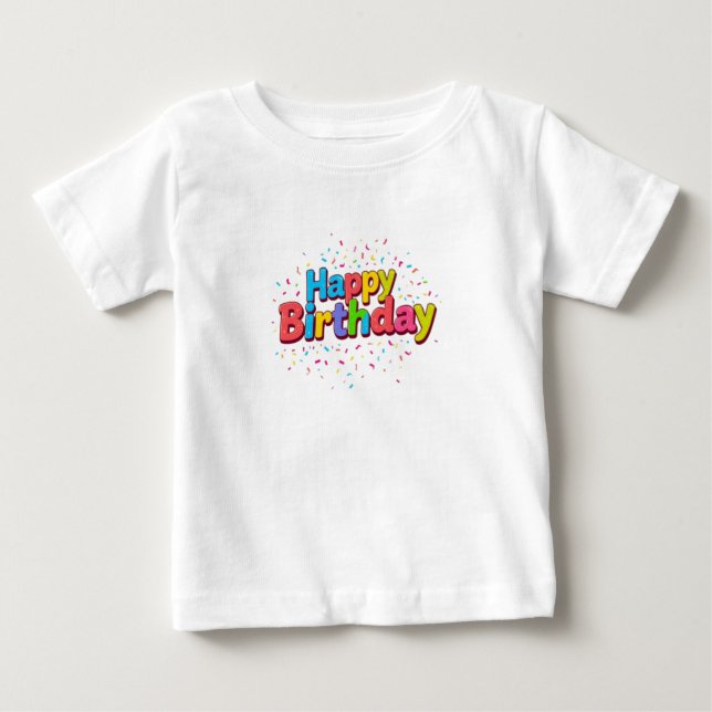 Happy Birthday Baby T-shirt (Vorderseite)