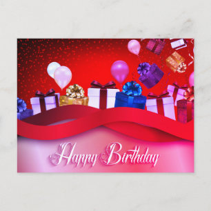 Happy Birthday Background Postkarte