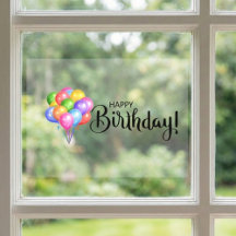 Happy Birthday Balloon Window Cloning