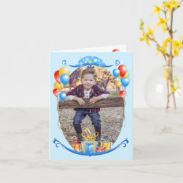 Happy Birthday Balloons Individuelle Name & Age Fo Karte