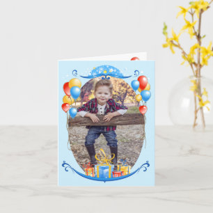 Happy Birthday Balloons Individuelle Name & Age Fo Karte