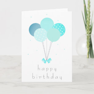 Happy Birthday Balloons Karte