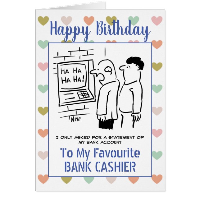 Happy Birthday Bank Cashier (Vorne)