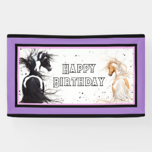 Happy Birthday Banner Pferd von Bihrle