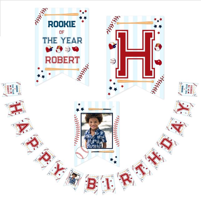 Happy Birthday Basetball Wimpelkette (Von Creator hochgeladen)