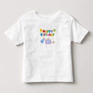 Happy Birthday Bear Celebration" oder "Birthday Be Kleinkind T-shirt