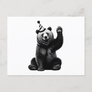 Happy Birthday Bear Postkarte