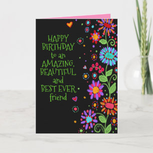 Happy Birthday Beautiful Friend Karte