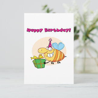 Happy Birthday Bee Einladungen