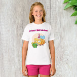 Happy Birthday Bee Girls T - Shirt<br><div class="desc">Wünschen Sie einen guten Geburtstag mit diesem coolen Design einer glücklichen Geburtstagsbiene. Diese Hummel ist wirklich glücklich, ist ein Geburtstag und wünscht Ihnen einen guten Geburtstag. Die Biene hält ein Geschenk und hat einen Hut auf dem Party. Diese glückliche Geburtstagsbiene sieht gut aus auf diesem T - Shirt. Perfekt für...</div>