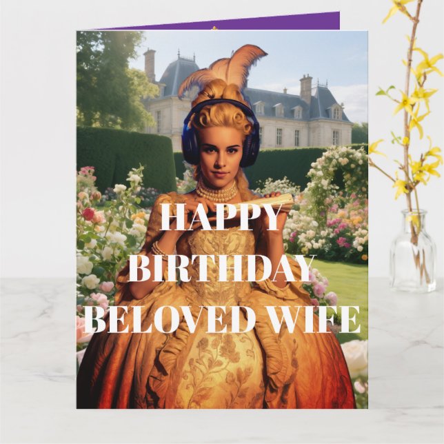 Happy Birthday Beloved Ehefrau Karte (Gelbe Blume)