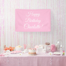 Happy Birthday benutzerdefinierte Skriptname Text Banner