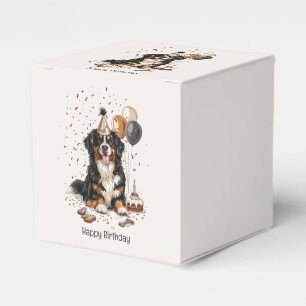 Happy Birthday Bernese Mountain Dog Geschenkschachtel