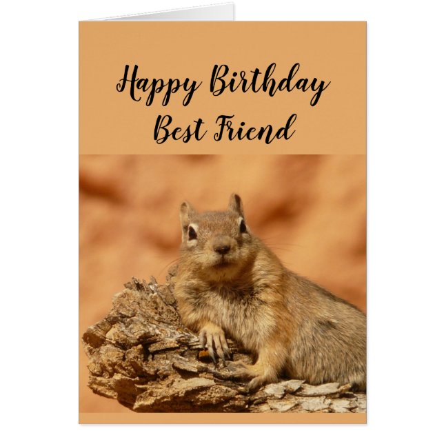 Happy Birthday Best Friend Funny Girl (Vorne)
