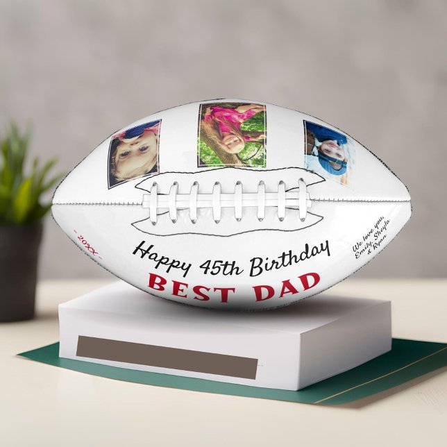 Happy Birthday Best Vater 3 Foto Collage Football (Von Creator hochgeladen)