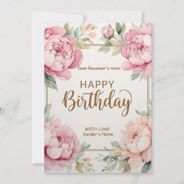 Happy Birthday Big Blume Feiertagskarte