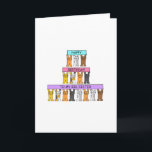 Happy Birthday Big Sister Cartoon Katzen Karte<br><div class="desc">Ein Team von Cartoon-Kitten,  die bunte Banner halten,  die sagen "Happy Birthday to my Big Sister".</div>