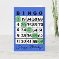 Happy Birthday BINGO Card