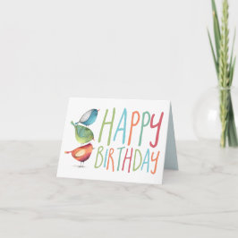 Happy Birthday Birdie Card Einladung