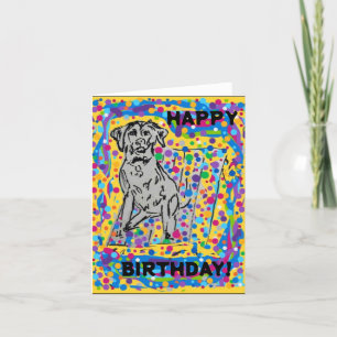 Happy Birthday Blank Inside Card Dankeskarte