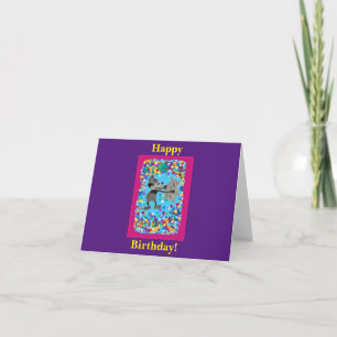 Happy Birthday Blank Inside Card Dankeskarte