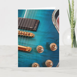 Happy Birthday - Blue Guitar Karte