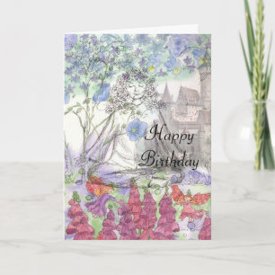 Happy Birthday Blume Card Zen Meditation Karte