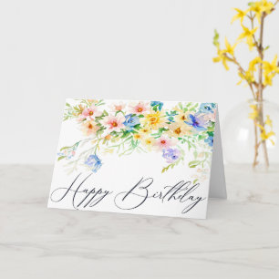 Happy Birthday Blume Geburtstagkarte Karte