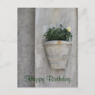 Happy Birthday Blume Postkarte