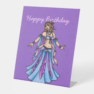 Happy Birthday Bly Dancer Sockelschild