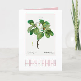 HAPPY BIRTHDAY BOTANICAL "MAGNOLIA" CARD KARTE