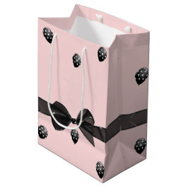 Happy Birthday Bow und Polka Dot Balloons Mittlere Geschenktüte