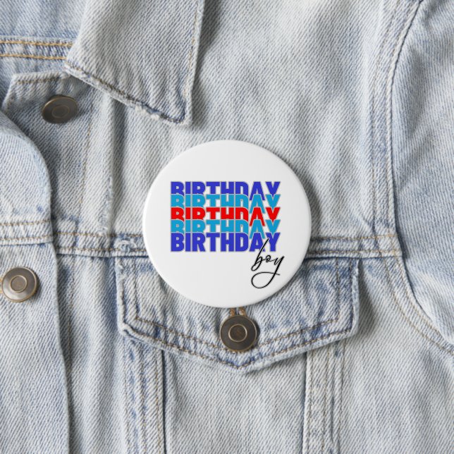 Happy birthday boy. Celebrating your birthday... Button (Beispiel)