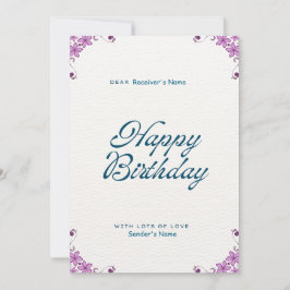 Happy Birthday Brauch Feiertagskarte