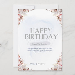 HAPPY BIRTHDAY-Brauch Feiertagskarte